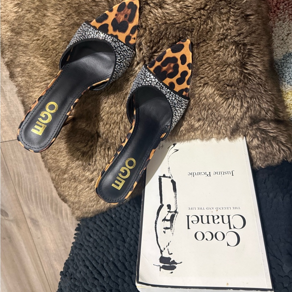 EGO Leopard and Rhinestone Heels - Picture 6 of 8